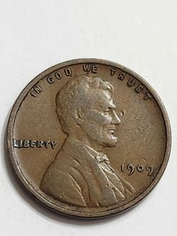 1909 VDB Wheat Cent Penny / Antique Coin