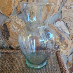 Large Clear Glass Vase