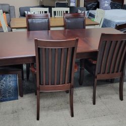 New 7 Pcs Dining Table Set Sample Floor Only $660 Cash