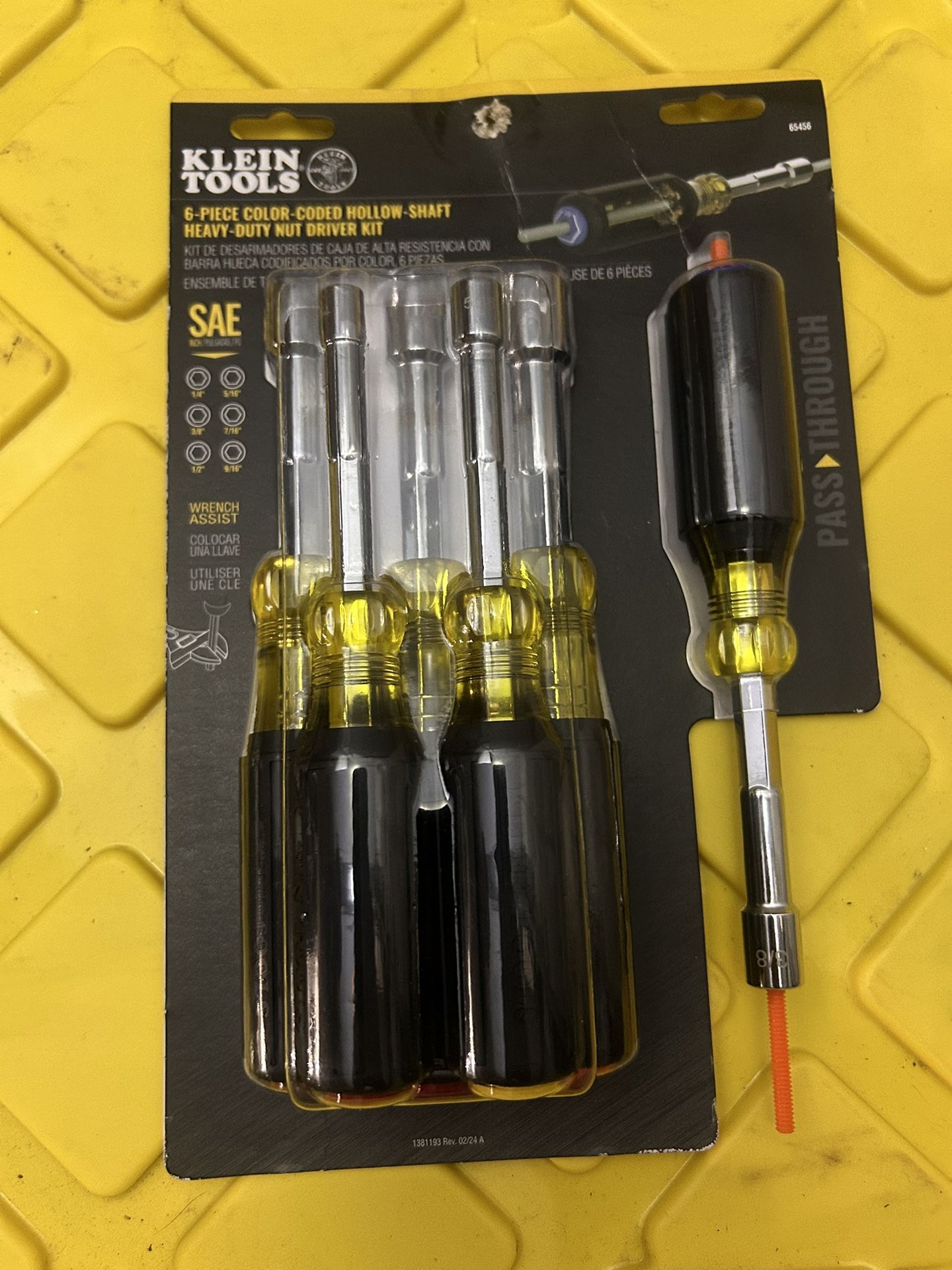 Klein 6pc Hollow Shaft Nut Driver Set