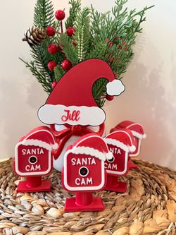 Santa Cam – 3D Printed Christmas Decoration | Santa’s Watching Camera for Kids
