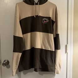 Nike Supreme Tan Stripe Hoodie