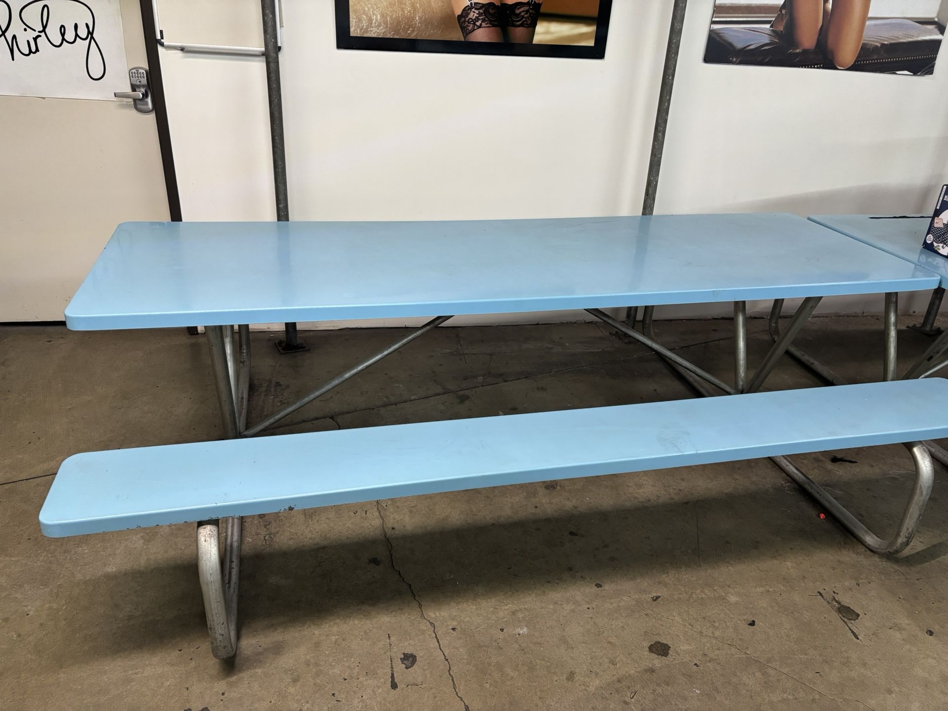 Metal and plastic 8foot tables