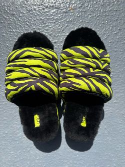 UGG Platform Maxi Slide Zebra Print Lime size:8W