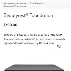 Jordans Furniture Boxspring And/or Bed frame KING Bed