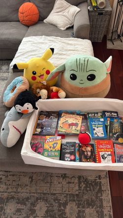 Books and stuff animals