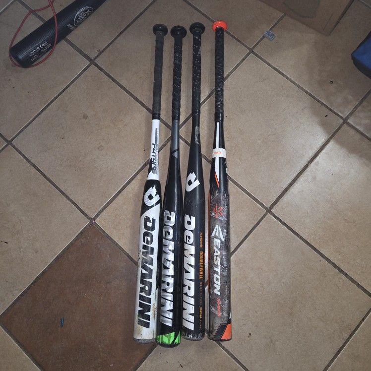 5 Slow Pitch Softball Bats Easton Demarini