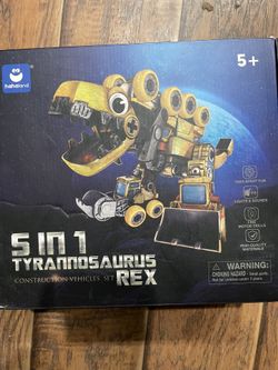 Transforming Tyrannosaurus Rex 5 In 1 Construction Vehicles