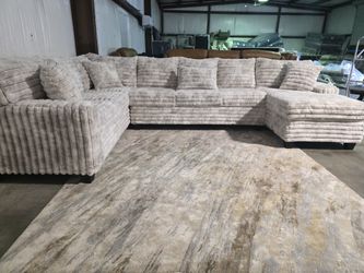 Best Deals ANYWHERE!! Brand New Artisan 3pc CHINCHILLA  XL RAF Sectionals! 🔥(3 colors)