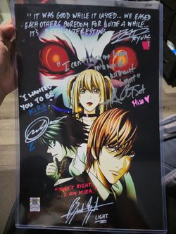 Death Note Signed print