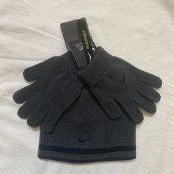 Reversible NIKE BEANIE & GLOVES UNISEX YOUTH AND ADULTS KNIT BEANIE & GLOVE 