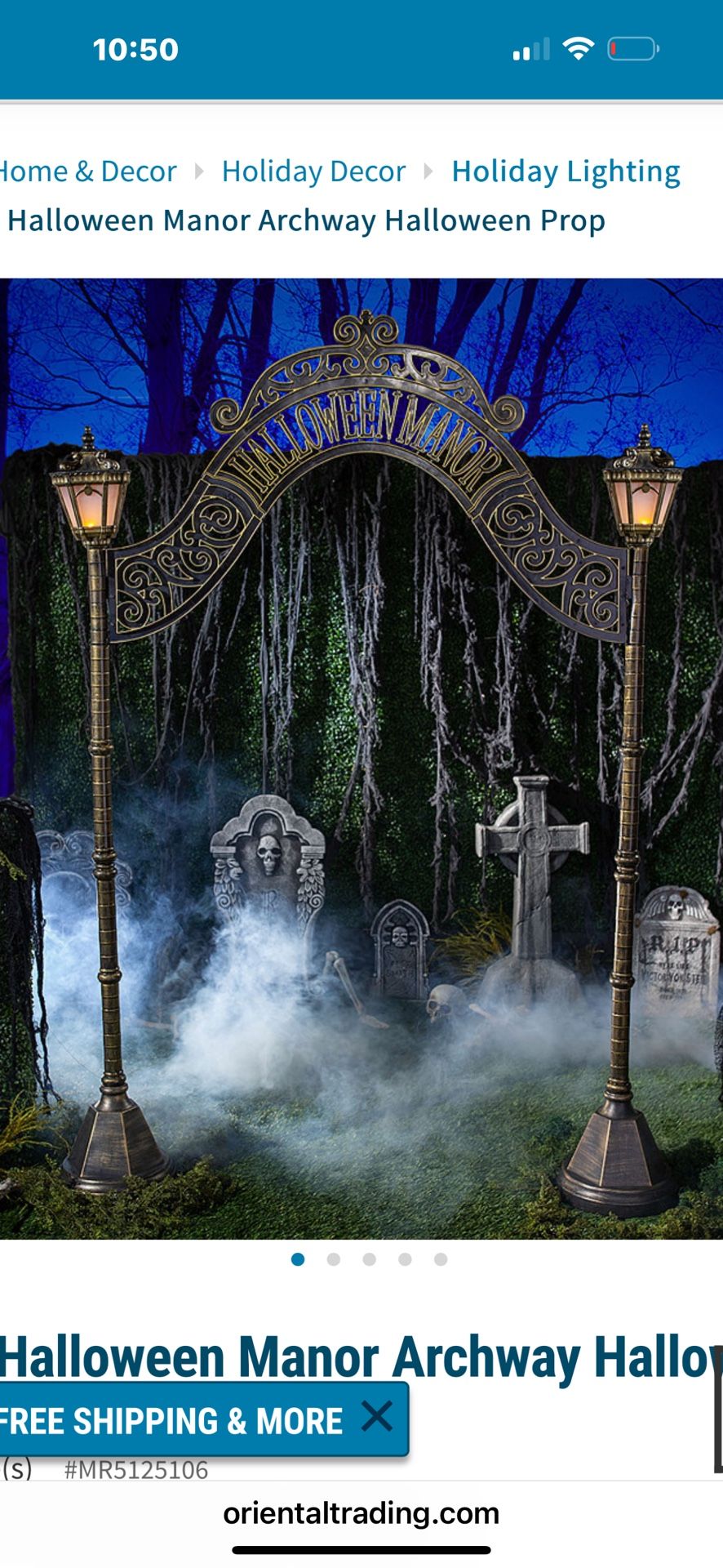Wednesday Halloween Archway With Lights And Sounds