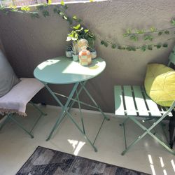 Patio /balcony Table Set With Chairs