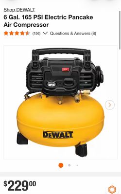 Dewalt Air Compressor 6 Gal