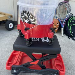 Car Detailing Bundle – Chemical Guys Bucket, Rolling Dolly & Hydraulic Shop Seat