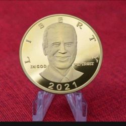 New Biden Coin Gold Plated