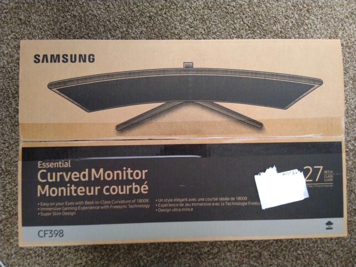 Samsung CF398 curved 27in monitor