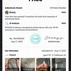 Brand New Men’s Coach Bag 