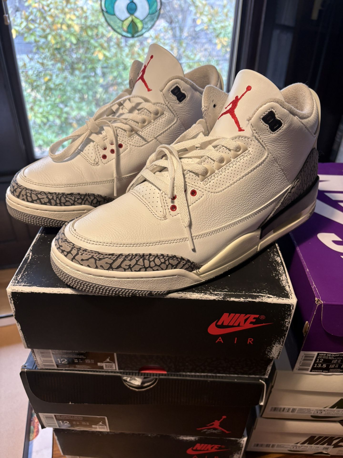 Jordan 3 “White Cement Reimagined’ Size 12