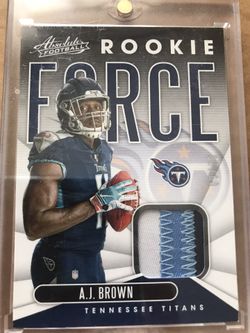 AJ Brown Rookie 3 Color Patch 09/25