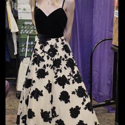 Black Rose Prom Dress