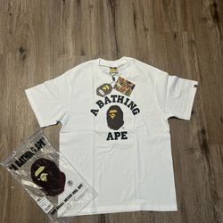 white bape shirt