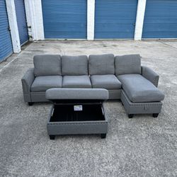 Gray 3 Piece Sectional 