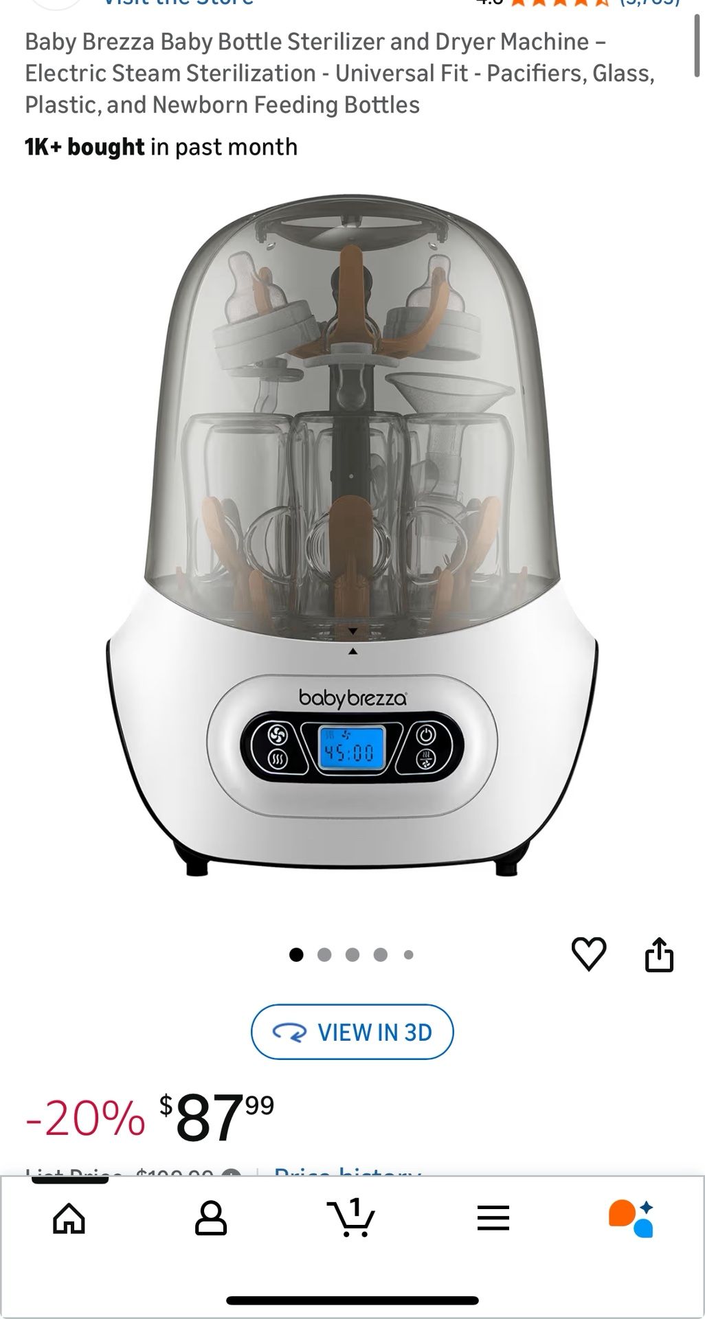 Baby Breeza bottle Sterilizer