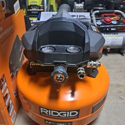 6 Gal. 150 PSI Portable Electric Oil-Free Jobsite Pancake Air Compressor with 25 ft. Air Hose and 18GA Brad Nailer
