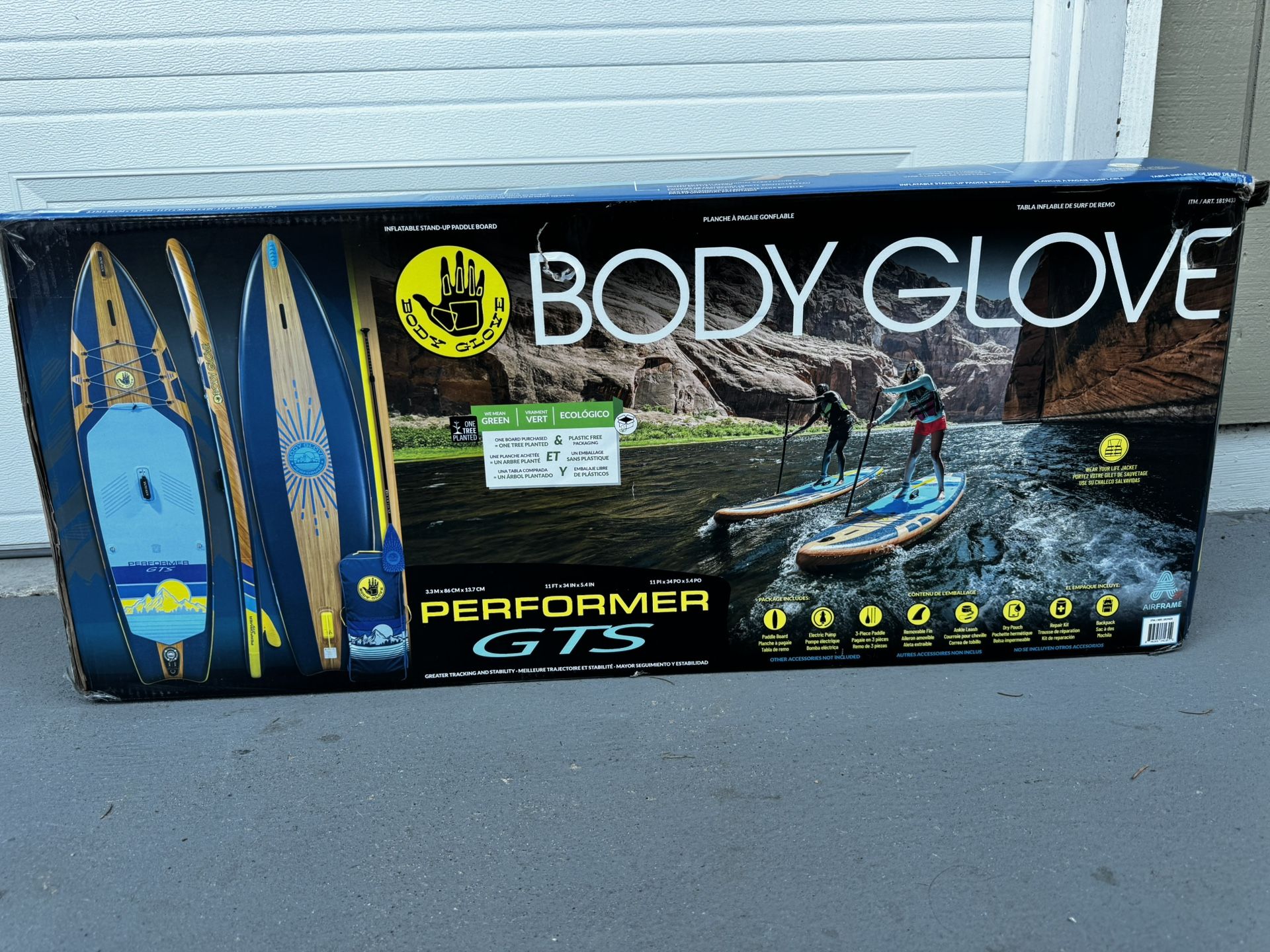 ***NEW*** Body Glove Performer 11’ GTS Inflatable Paddle Board Package