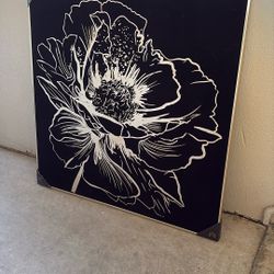 Velvet and Gold Flower Frame