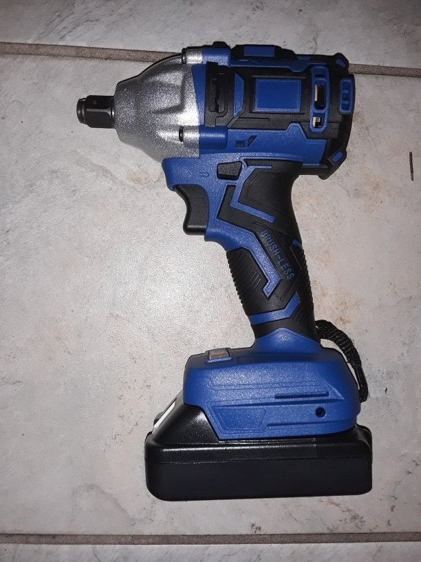 Full Price Only Makita Compatible 18 Volt Brushless 1/2 Inch Drive Impact Torque Wrench With 2.0 Amp Hour Battery No Charger
