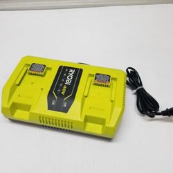 Dual fast charger cargador doble rápido Ryobi 40v 
