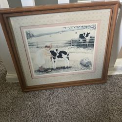Vintage Cow Picture 