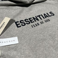Grey essential hoodie