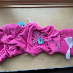 Peeps  Pink Bunny Outfit For Dog    Size Large  (great For Easter)