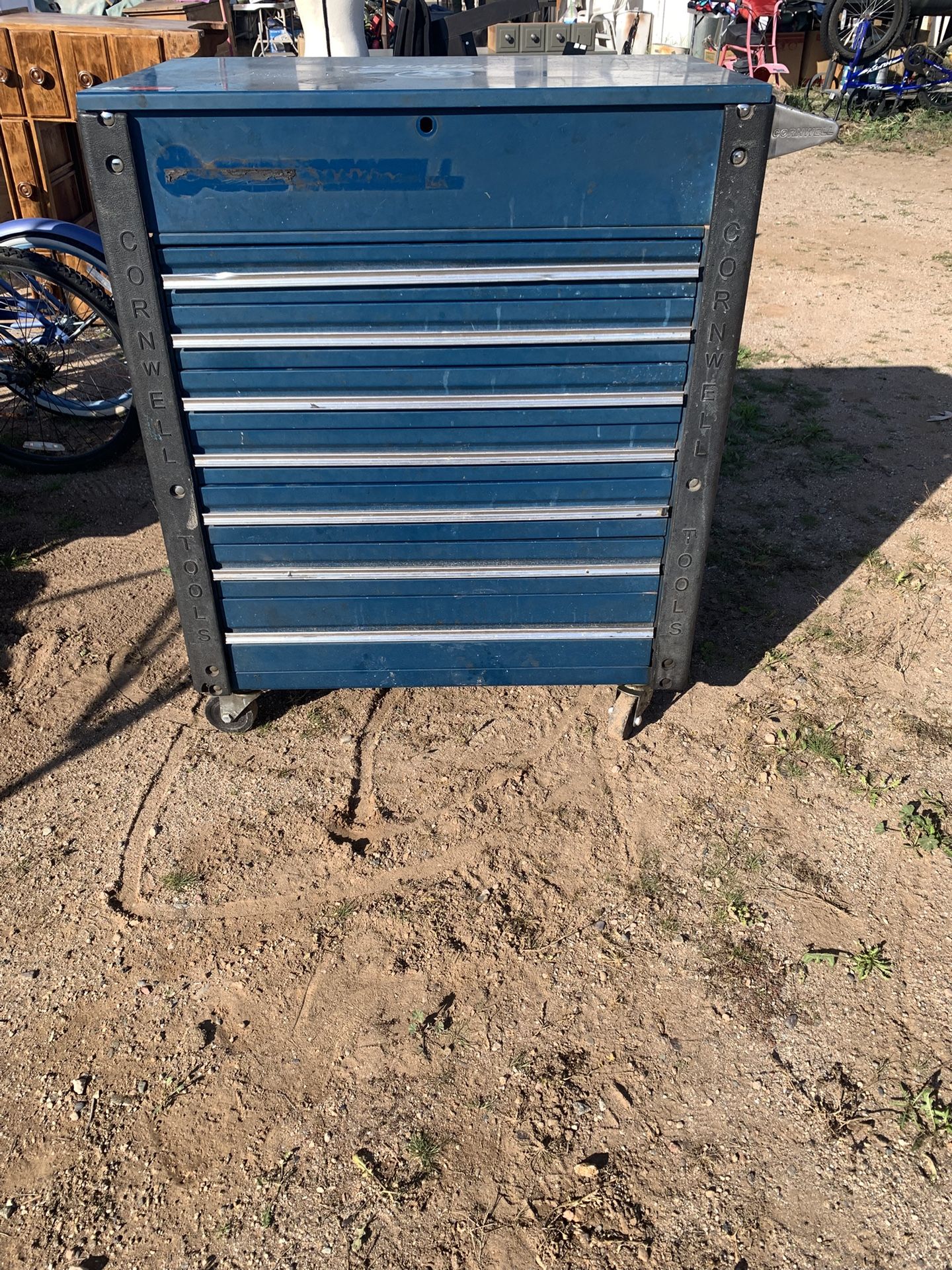 Blue Cornwell Rolling Tool Cabinet