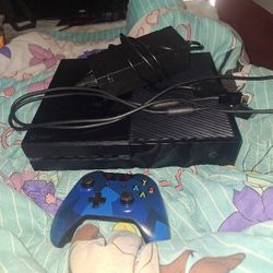 Xbox One with a game