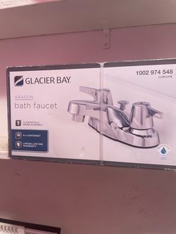 Brand new Glacier Bay vanity and faucet