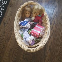 Super large lot American Girl dolls  with clothing