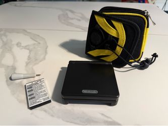 Nintendo Game Boy Advance SP Console Bundle W/ Charger and Two GBC Games