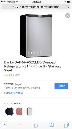 Danby Stainless Steal Bar Refrigerator Unit