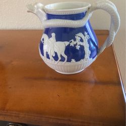 Rare Staffordshire Pottery Jasperware Jug