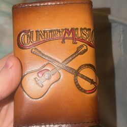 Country Music Leather Wallet 