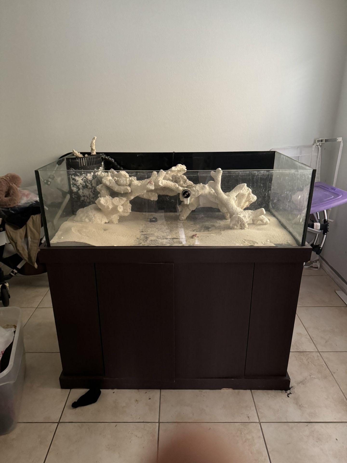 Deep Blue 90 Gallon Rimless Low Iron Aquarium