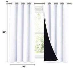 Modern White Blackout & Sheer Curtains – Bundle or Individual Pairs Available!