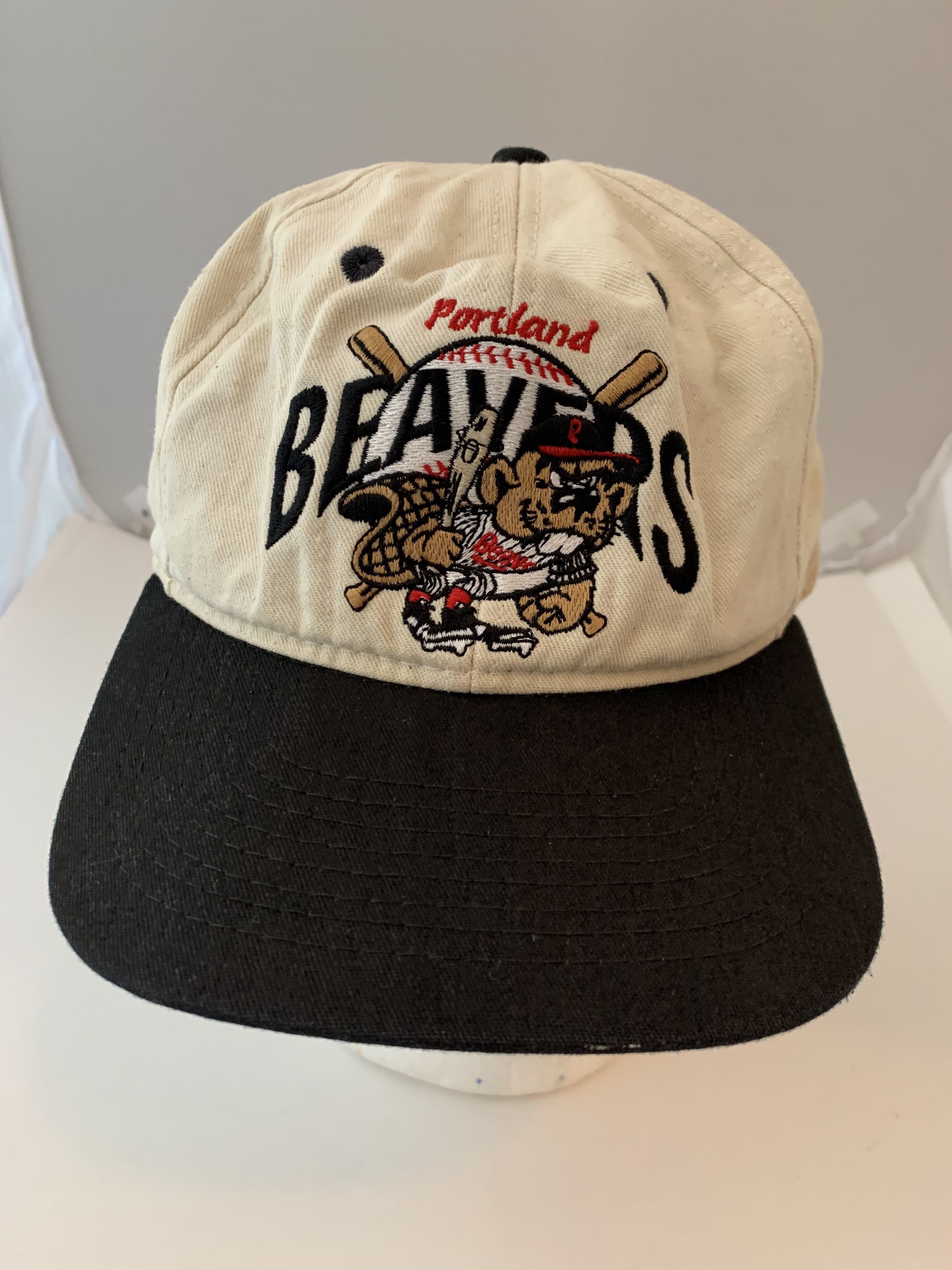 Vintage Portland Beavers Baseball Hat Snapback 90s PCL MLB #1 Apparel USA