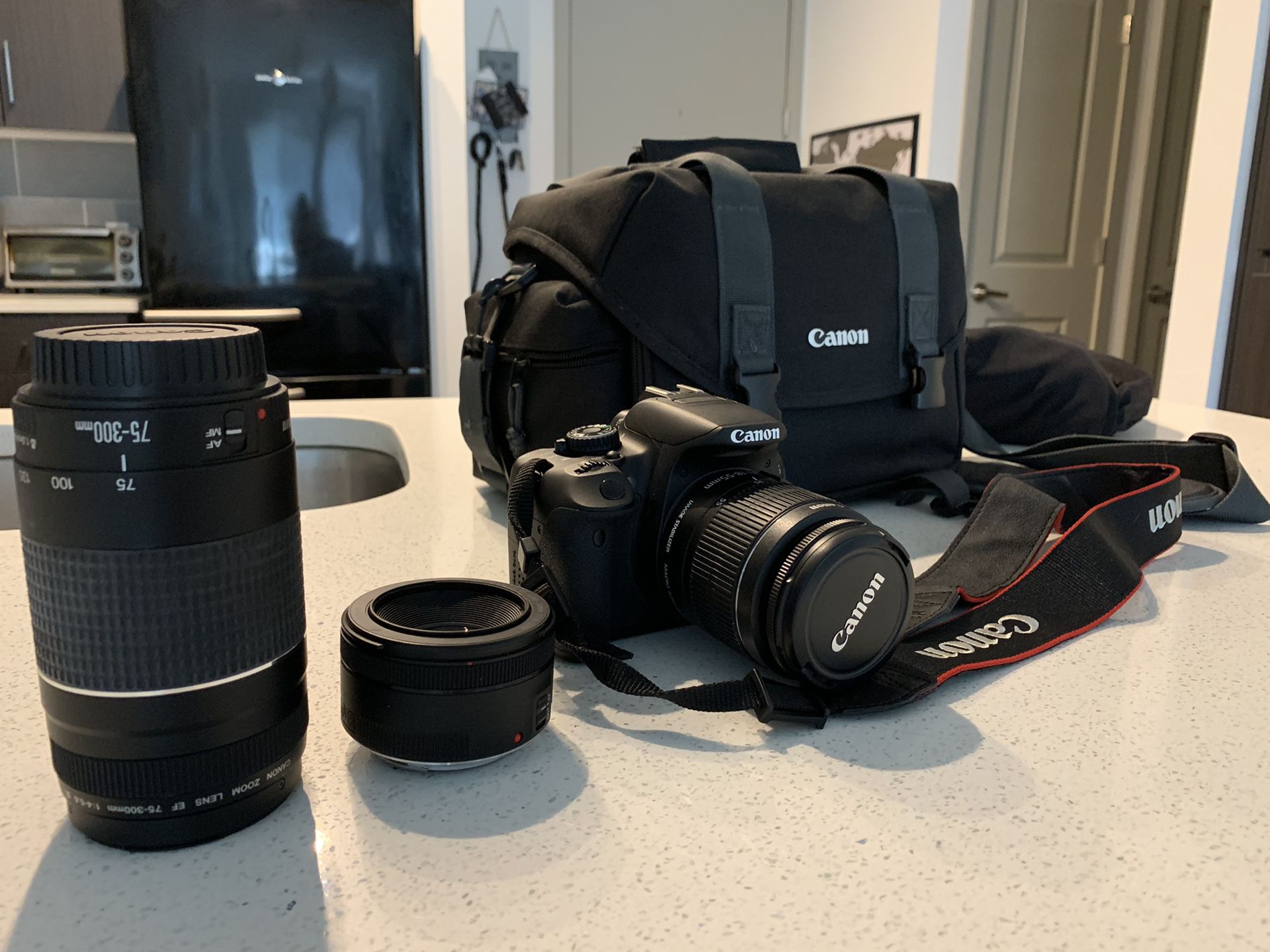 Canon EOS Rebel t4i DSLR Digital Camera / Includes 3 lenses and camera bag