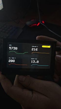 Custom OBD2 Gauge Display – Plug & Play Digital Dash
