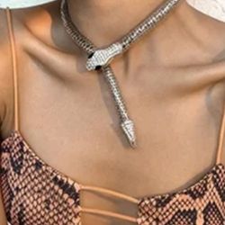 Fashion Nova Snake Choker Necklace 